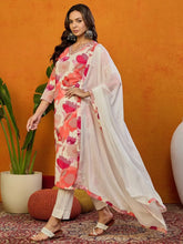 Cotton Floral White Indian Ethnic-VKSKD2205